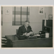 Commandant at his desk (ddr-densho-397-33)