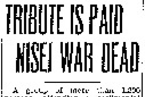 Tribute is Paid Nisei War Dead (December 14, 1946) (ddr-densho-56-1171)