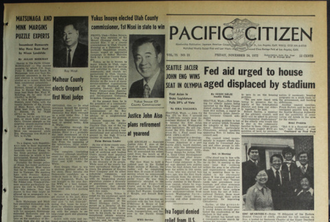 Pacific Citizen, Vol. 75, No. 21 (November 24, 1972) (ddr-pc-44-46)