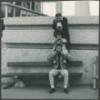 Four people joking around (ddr-densho-523-392)