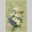 Sympathy card from Harry and Kay Ohmura to Mary (Mon Toy) (ddr-densho-488-59)