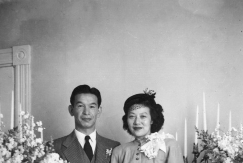 Wedding portrait of Motoki Yatabe and Mitsue Ozeki (ddr-ajah-6-850)