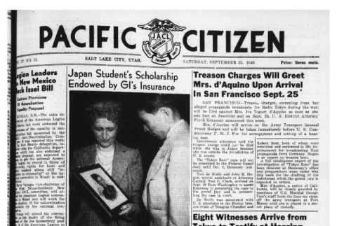 The Pacific Citizen, Vol. 27 No. 13 (September 25, 1948) (ddr-pc-20-38)