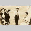 Fred Perry being photographed by the press after a tournament win (ddr-njpa-1-1284)