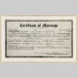 Wedding certificate for Jack Shimino and Akiko Oiske (ddr-densho-37-2067)
