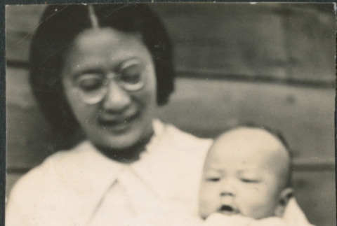 Woman holding baby (ddr-densho-523-57)