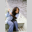 Janine Tanaka in a boat (ddr-densho-336-871)