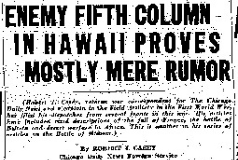 Enemy Fifth Column in Hawaii Proves Mostly Mere Rumor (July 19, 1942) (ddr-densho-56-821)