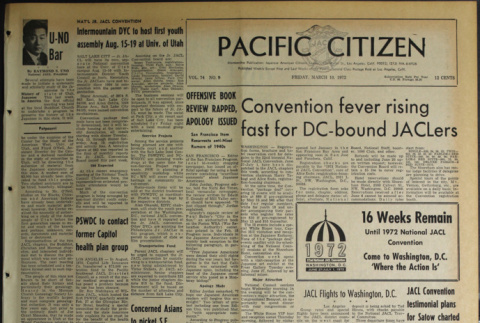 Pacific Citizen, Vol. 74, No. 9 (March 10, 1972) (ddr-pc-44-9)