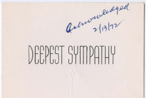 Sympathy card from Pat [Tratt] (ddr-densho-488-29)