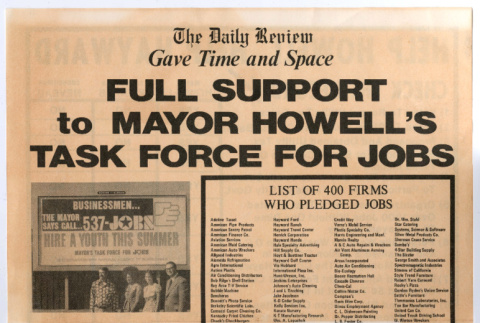 Full support to Mayor Howell's task force for jobs (ddr-densho-433-522)