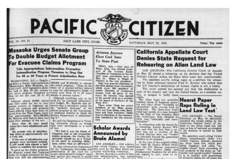 The Pacific Citizen, Vol. 30 No. 21 (May 27, 1950) (ddr-pc-22-21)