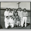 Photograph of hospital staff with children at Manzanar (ddr-csujad-47-205)