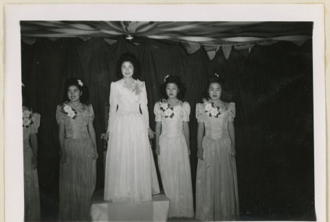 Harvest festival queen at her coronation (ddr-densho-37-1216)