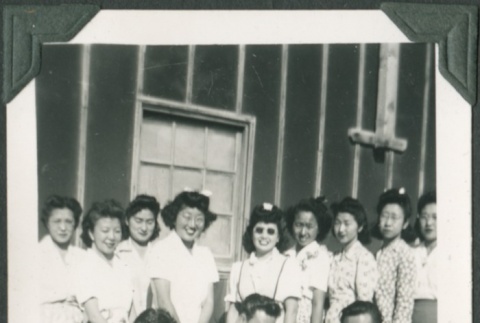 Group photo at Heart Mountain concentration camp (ddr-densho-321-80)