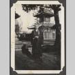 A man at a Japanese temple (ddr-densho-432-76)