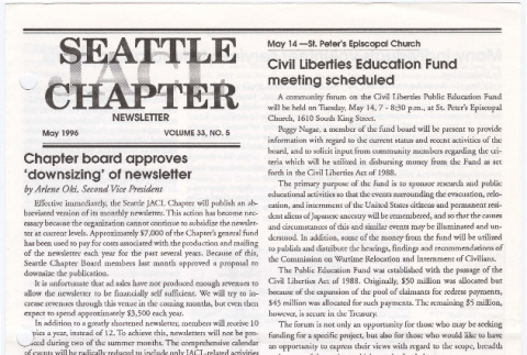 Seattle Chapter, JACL Reporter, Vol. 33, No. 5, May 1996 (ddr-sjacl-1-436)