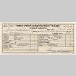 Naturalization Receipt from Mason County Office Clerk for George M. Yoshihara (ddr-densho-332-53)
