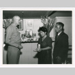 Risaku Kanayo receiving her late son's Silver Star (ddr-densho-1007-313)