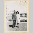 Solider and woman at Gila River (ddr-densho-37-1869)