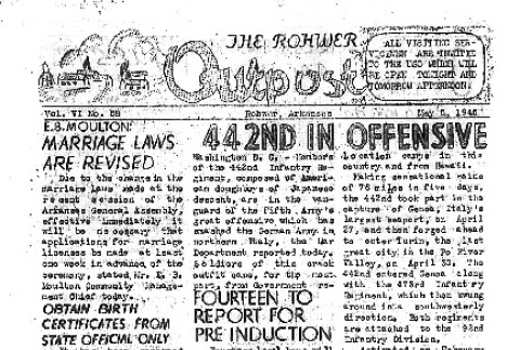 Rohwer Outpost Vol. VI No. 38 (May 5, 1945) (ddr-densho-143-267)