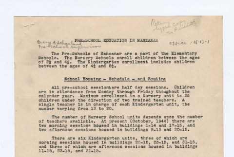 Pre-School Education in Manzanar Report (ddr-densho-402-6)