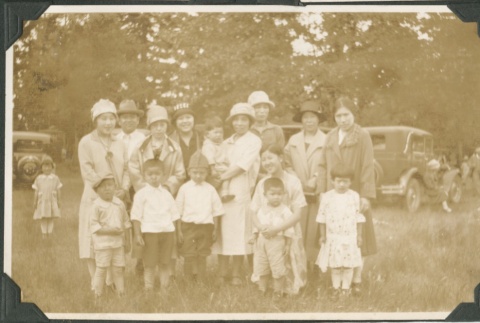 Group photo at a picnic (ddr-densho-321-721)