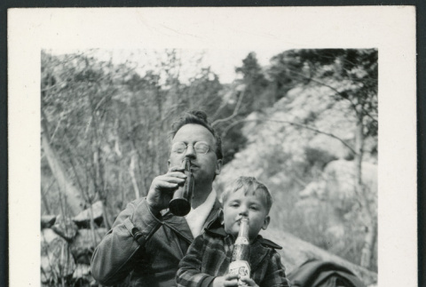 Photograph of Morse Little and his son (ddr-csujad-47-302)
