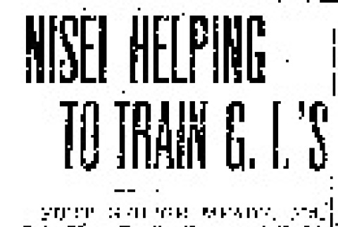 Nisei Helping to Train GI's (July 30, 1945) (ddr-densho-56-1133)
