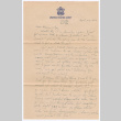 Letter from Tadashi Ishida to Mr. & Mrs. Y Ishida (ddr-densho-535-20)