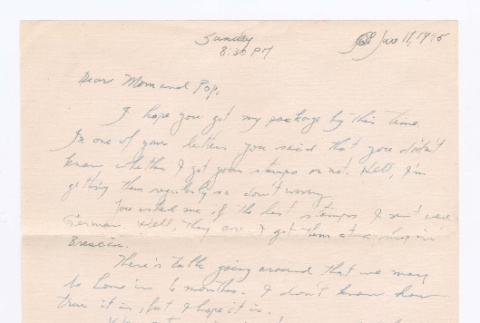 Letter from Tadashi Ishida to Mr. & Mrs. Y Ishida (ddr-densho-535-205)