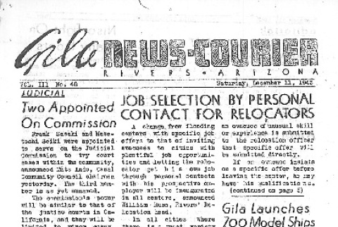 Gila News-Courier Vol. III No. 48 (December 11, 1943) (ddr-densho-141-201)