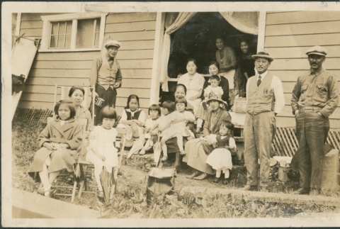 A group outside a house (ddr-densho-321-642)