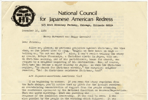 National Council for Japanese American Redress Newsletter (ddr-densho-352-100)