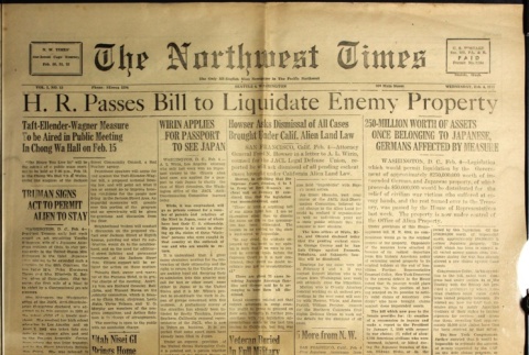 The Northwest Times Vol. 2 No. 13 (February 4, 1948) (ddr-densho-229-84)