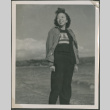 A woman standing on the beach (ddr-densho-201-886)