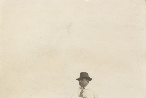 John H. Wilson on a baseball field (ddr-njpa-2-912)