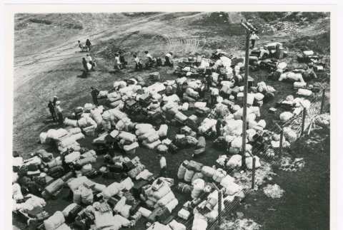 Piles of belongings (ddr-densho-1007-215)
