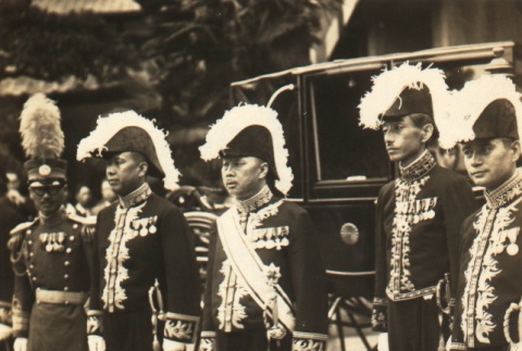 Torao Kawasaki, Manchurian Ambassador to Japan, and other Japanese officials (ddr-njpa-4-561)