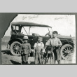 [Three brothers and a car] (ddr-csujad-29-164)