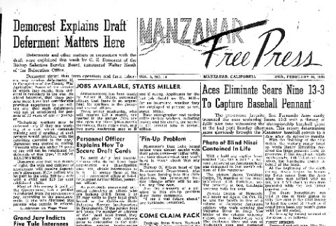 Manzanar Free Press Vol. 5 No. 14 (February 16, 1944) (ddr-densho-125-211)