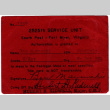 Pentagon Mess Hall pass for Ben Mayewaki (ddr-densho-563-26)