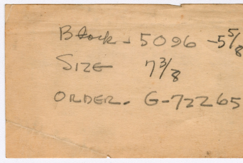 Handwritten note (ddr-densho-335-202)