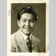 Signed photograph of a man (ddr-manz-6-33)
