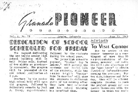 Granada Pioneer Vol. I No. 78 (June 30, 1943) (ddr-densho-147-79)