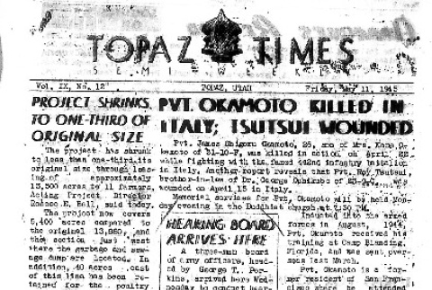 Topaz Times Vol. XI No. 12 (May 11, 1945) (ddr-densho-142-406)