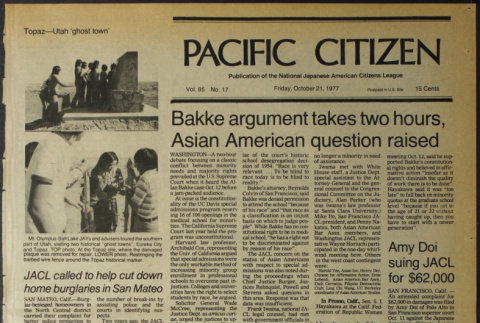 Pacific Citizen, Vol. 85, No. 17 (October 21, 1977) (ddr-pc-49-41)
