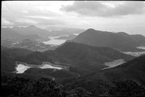 View of hills and bay from above (ddr-densho-426-2391)