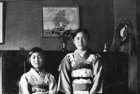 Two girls posing in kimonos (ddr-ajah-6-933)