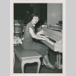 Mabel Sugiyama Eto playing the piano (ddr-densho-298-14)